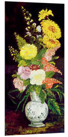 Hartschaumbild Vase mit Blumen