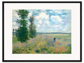 Gerahmter Kunstdruck Mohnfelder in der Nähe von Argenteuil