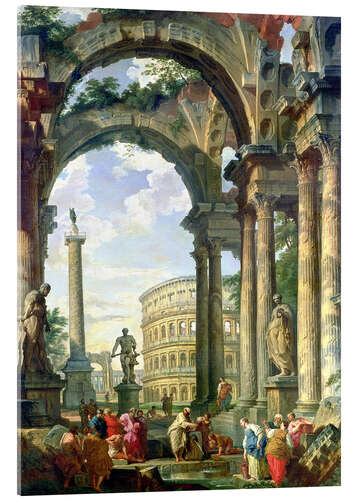 Acrylic print Roman Capriccio, 18th century