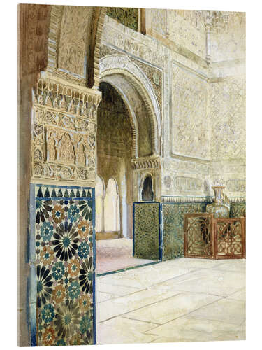 Acrylic print Interior of the Alhambra, Granada