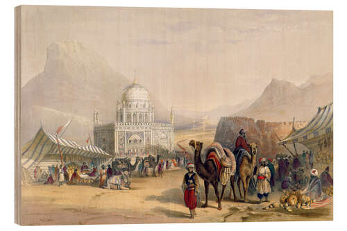 Wood print Temple of 'Ahmed Shauh', King of Afghanistan, Kandahar