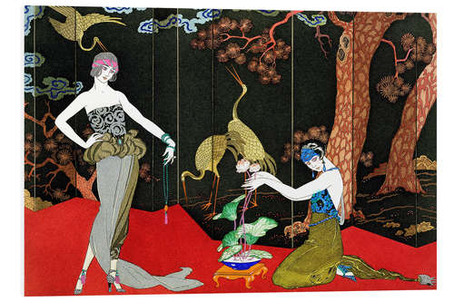 PVC print Fashion for Lacquer, gegraveerd door Henri Reidel, 1920