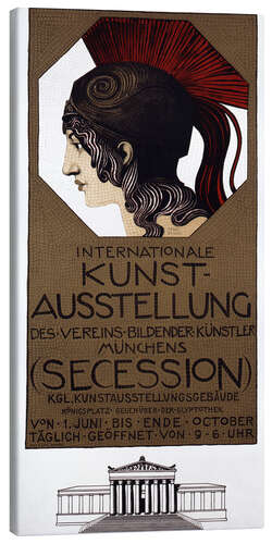 Leinwandbild Kunstausstellung der Sezession