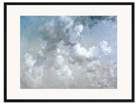 Gerahmter Kunstdruck Studium der Wolken