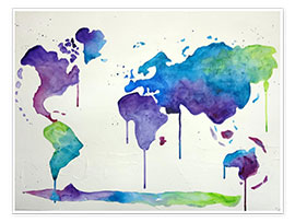 Wandbild  Colour Worldtrip - Sam Reimann