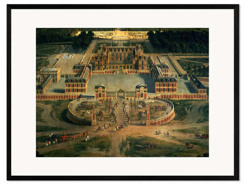 Impression artistique encadrée Vue de versailles