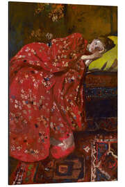 Tableau en aluminium Le kimono rouge - Georg-Hendrik Breitner