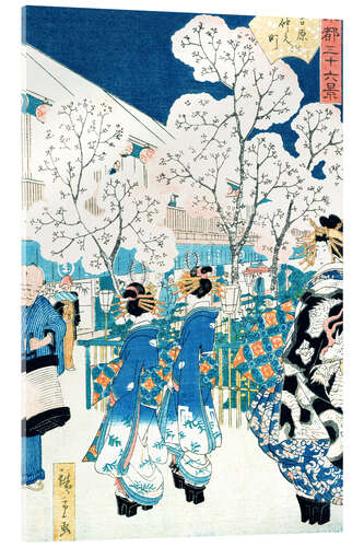 Tableau en verre acrylique Fleurs de cerisier à Asakura