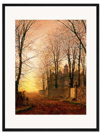 Gerahmter Kunstdruck In der guten alten Zeit