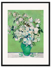 Framed art print A vase of roses - Vincent van Gogh