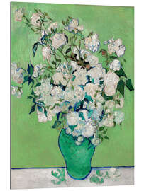 Magnettafel Weiße Rosen - Vincent van Gogh