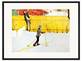 Gerahmter Kunstdruck Der Skifahrer