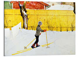 Magnettafel Der Skifahrer