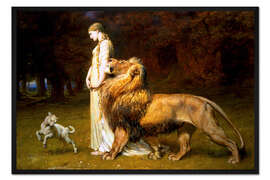 Gerahmter Kunstdruck Una und der Löwe