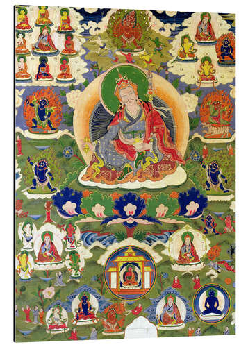 Aluminium print Thangka of Padmasambhava