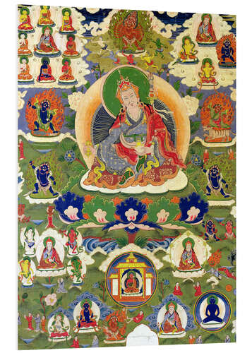 Foam board print Thangka of Padmasambhava