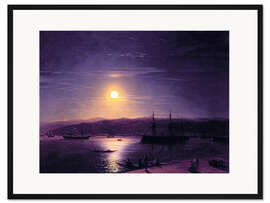 Gerahmter Kunstdruck Konstantinopel bei Nacht