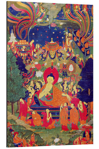 Aluminiumtavla Thangka of Parinirvana of the Buddha