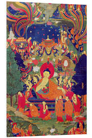 Foam board print Thangka of Parinirvana of the Buddha