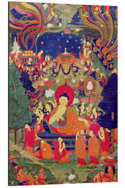 Magnettafel Thangka von Parinirwana des Buddha