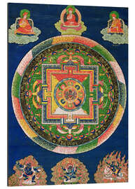 Magnettafel Thangka des Mandalas von Chakrasamvara