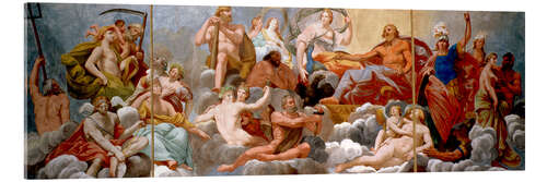 Acrylic print The Gods on Olympus, ceiling painting