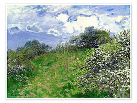 Póster  Primavera en el campo - Claude Monet