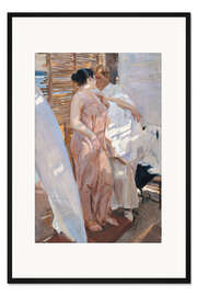 Gerahmter Kunstdruck Nach dem Bad