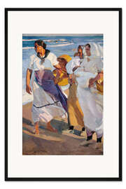 Gerahmter Kunstdruck Fischerinnen aus Valencia