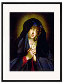 Gerahmter Kunstdruck Die Madonna trauert