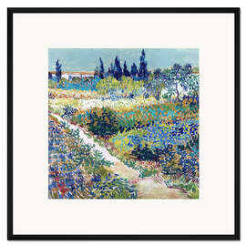 Gerahmter Kunstdruck Garten bei Arles (Detail)