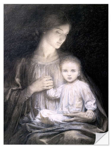 Vinilo para la pared Mother and Child, c.1920