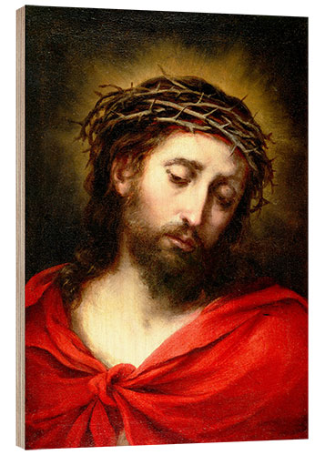 Hout print Ecce Homo, or Suffering Christ