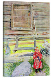 Lerretsbilde Lisskulla vid härbre - Carl Larsson