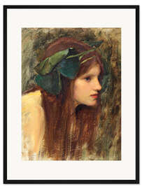 Gerahmter Kunstdruck Eine Studie für eine Najade