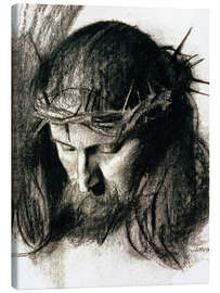 Lærredsbillede  Head of Christ - Franz von Stuck