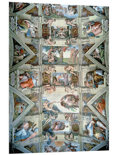 PVC print Sistine Chapel - ceiling and lunettes