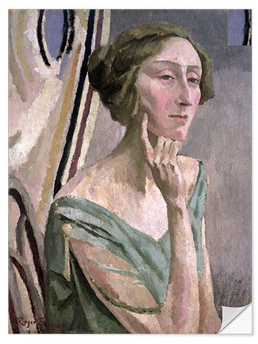 Selvklebende plakat Portrait of Edith Sitwell , 1915