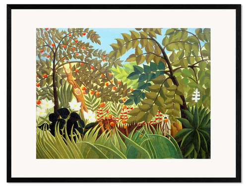 Impresión de arte enmarcada Paisaje exótico