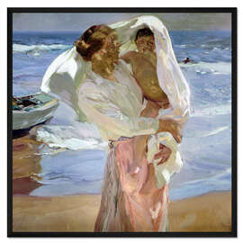 Gerahmter Kunstdruck Gerade aus dem Meer