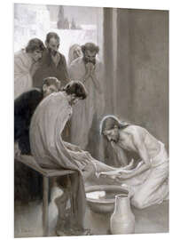 PVC-taulu Jesus washes the feet of his disciples