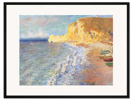 Gerahmter Kunstdruck Morgen bei Etretat