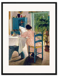 Gerahmter Kunstdruck Beim Frühstück