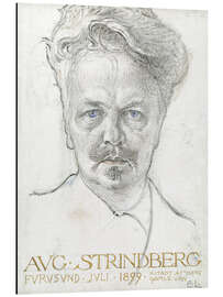 Aluminiumtavla August Strindberg