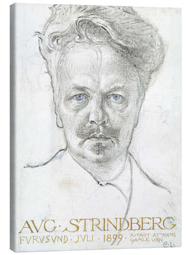 Tableau sur toile August Strindberg
