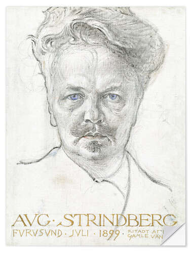 Naklejka na ścianę August Strindberg