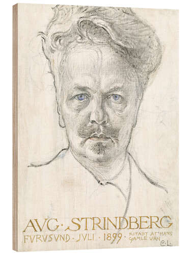 Stampa su legno August Strindberg