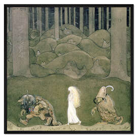 Gerahmter Kunstdruck Die Prinzessin und die Trolle