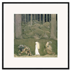 Framed art print One evening around midsummer, they went with Bianca Maria deep into the forest