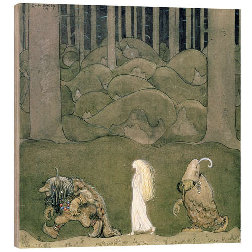 Wood print One evening around midsummer, they went with Bianca Maria deep into the forest